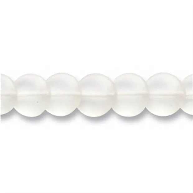 Strang Disc, Bergkristall, matt, 12mm | Edelsteine, Heilsteine & Schmuck-Handel