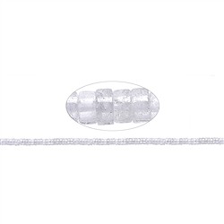 140350400120 Strand cylinder &quot;Heishi&quot;, Rock Crystal, 02 x 04mm | Marco Schreier