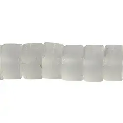140350406810 Strang Zylinder, Bergkristall, matt, 08 x 12mm | Marco Schreier
