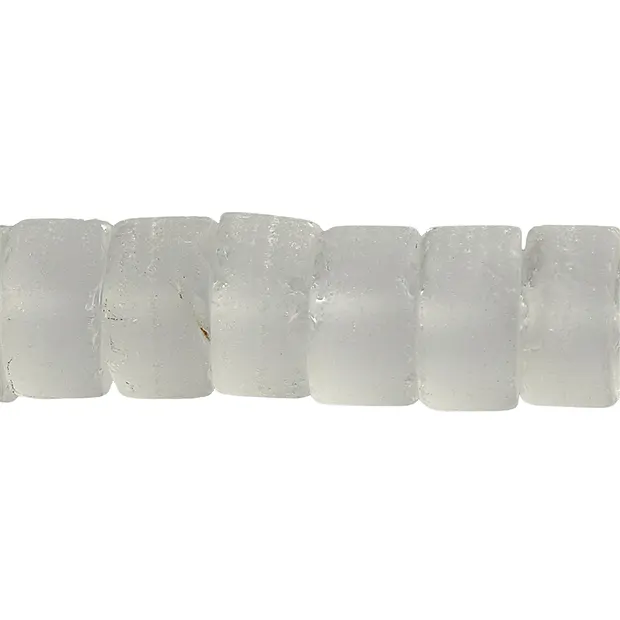 Filamento cilíndrico, Cristal de roca, mate, 08 x 12mm | Marco Schreier