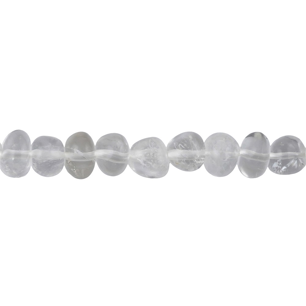 Strand of nuggets, Rock Crystal A, 10-12 mm | wholesaler gems & healing stones
