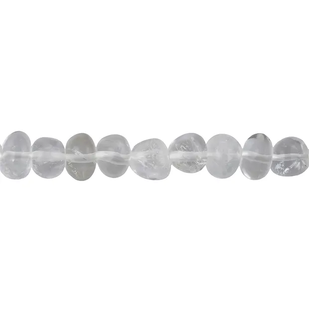Strand of nuggets, Rock Crystal A, 10-12 mm | wholesaler gems & healing stones