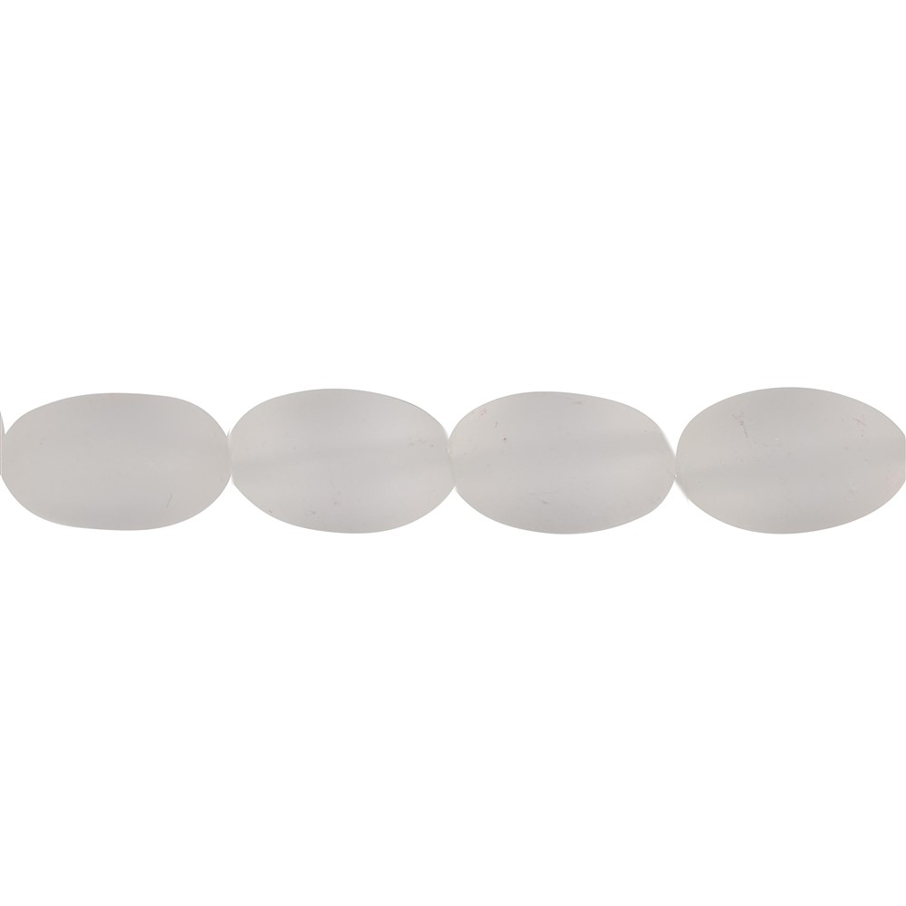 Rang de colliers Nuggets, Cristal de roche, mat, 16-18 x 12-13mm | Marco Schreier