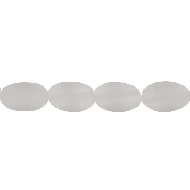 Strang Nuggets, Bergkristall, matt, 16-18 x 12-13mm | Marco Schreier