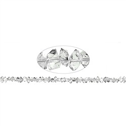 140350607307 Strang Doppelender, Bergkristall (Herkimer-Art), 04-05 x 07-12mm | Marco Schreier