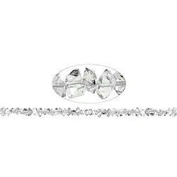 140350607307 Rangs de colliers, Cristal de roche biterminé (type Herkimer), 04-05 x 07-12mm | Marco Schreier