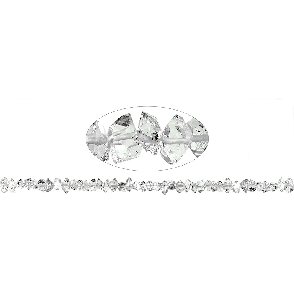 Strand Double Point, Rock Crystal (Herkimer type), 04-05 x 07-12mm | Marco Schreier