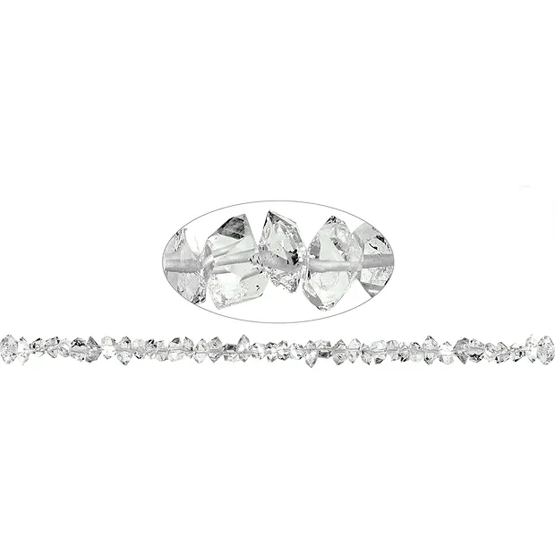 Strand Double Point, Rock Crystal (Herkimer type), 04-05 x 07-12mm | Marco Schreier