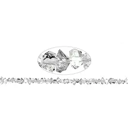 140350607308 Rangs de colliers, Cristal de roche biterminé (type Herkimer), 05-06 x 09-14mm | Marco Schreier