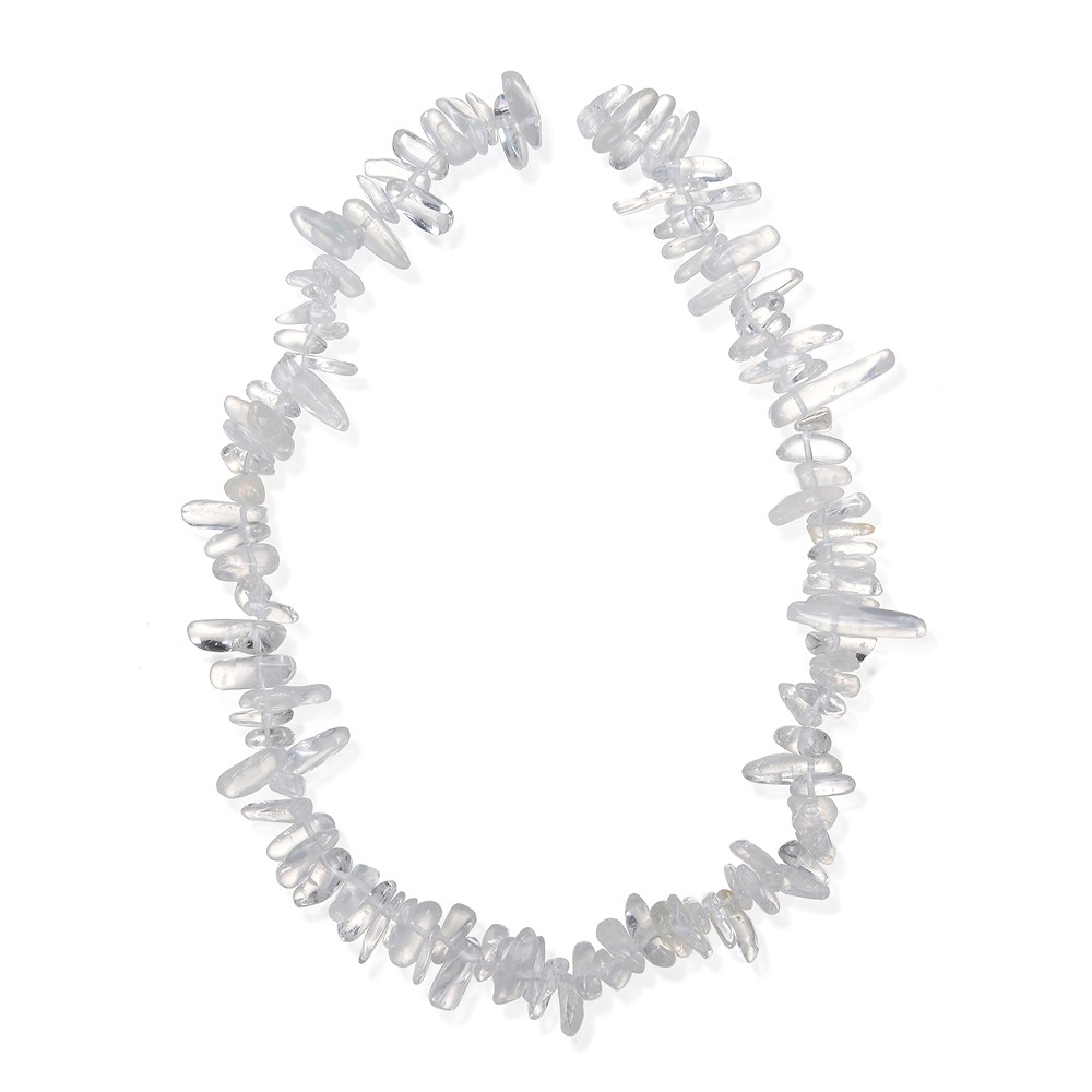 Strand of nuggets "tooth", Rock Crystal, 03-05 x 12-25mm (39cm) | Marco Schreier