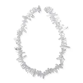 Tiras de pepitas "diente", Cristal de roca, 03-05 x 12-25mm (39cm) | Marco Schreier