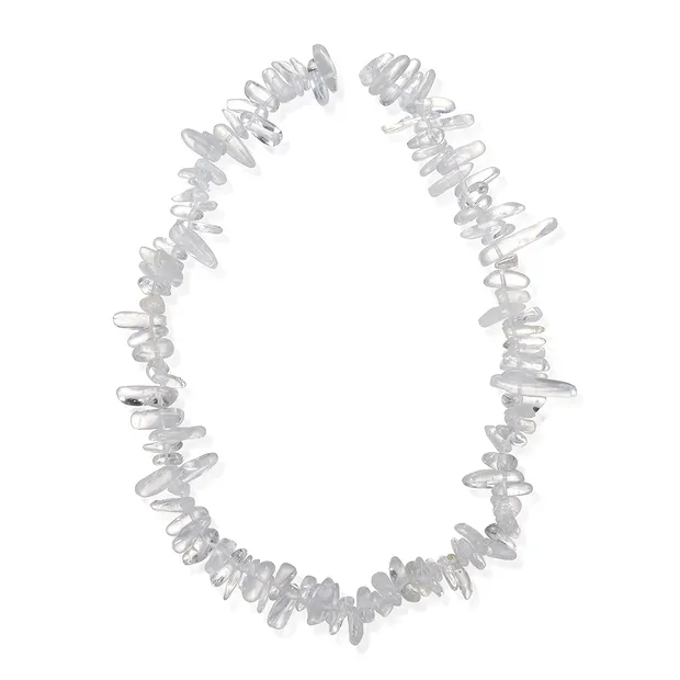 Rang de colliers Nuggets "dent", Cristal de roche, 03-05 x 12-25mm (39cm) | Marco Schreier