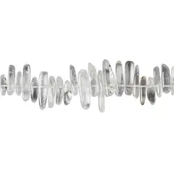 140350609820 Strang Nuggets "Zahn", Bergkristall, 03-05 x 12-25mm (39cm) | Marco Schreier