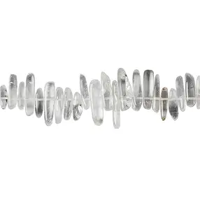 Tiras de pepitas "diente", Cristal de roca, 03-05 x 12-25mm (39cm) | Marco Schreier