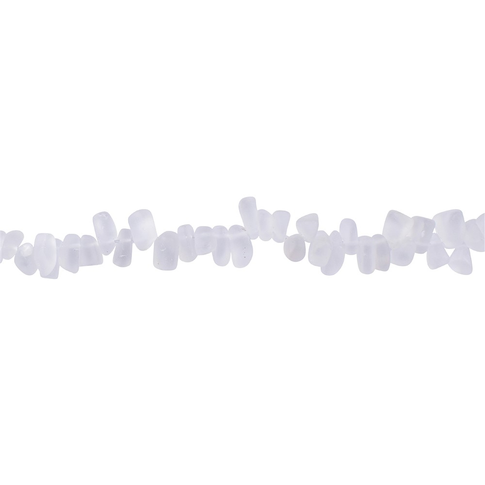 Tiras de pepitas, Cristal de roca, 04-08 x 08-15mm, mate | Marco Schreier