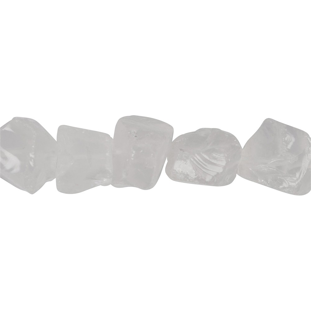 filo di pepite grezze, Cristallo di rocca, 18-20 x 13-15 mm | Marco Schreier