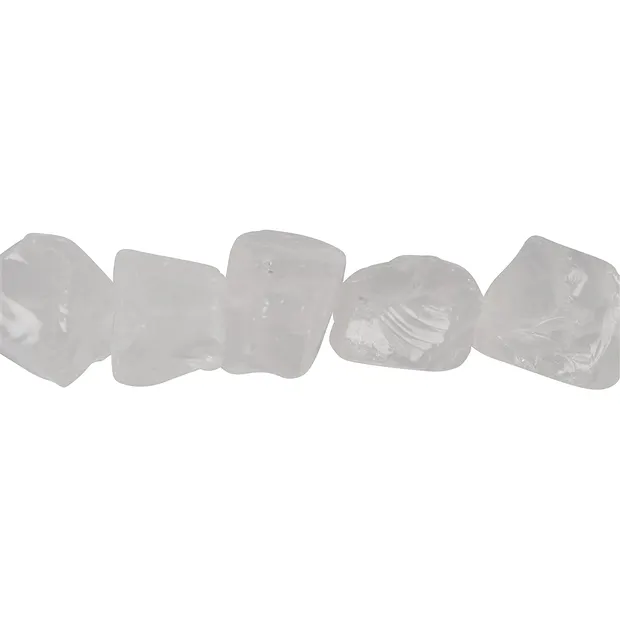 Strand of nuggets, rough, Rock Crystal, 18-20 x 13-15mm | Marco Schreier