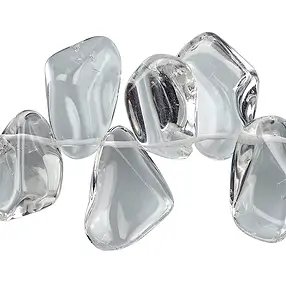 Rangs de colliers, Cristal de roche AA, 12 x 20-22mm | Marco Schreier