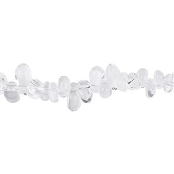 140350629322 Strand of nuggets/chips, Rock Crystal A, 04-05 x 09-11mm (39cm) | Marco Schreier