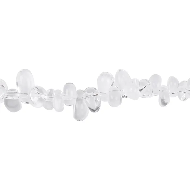 Tiras de pepitas/virutas, Cristal de roca A, 04-05 x 09-11mm (39cm) | Marco Schreier