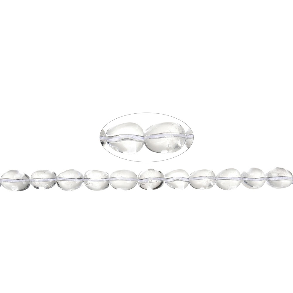 Tiras de pepitas, Cristal de roca, 13-19 x 13-16mm (39cm) | Marco Schreier