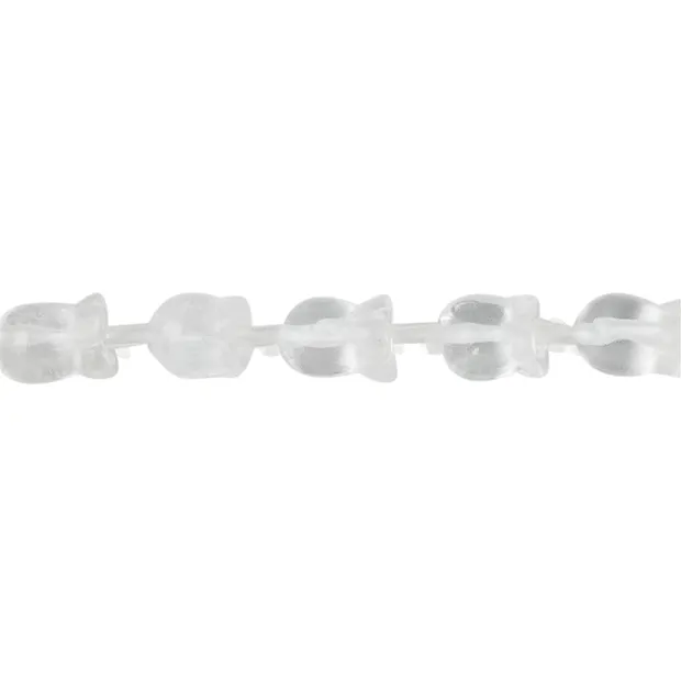 Strang Blüten, Bergkristall, 09mm | Großhändler Edelsteine, Heilsteine & Schmuck