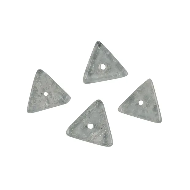 Rang de colliers triangle plat, Cristal de roche, mat, 03 x 11mm | Marco Schreier