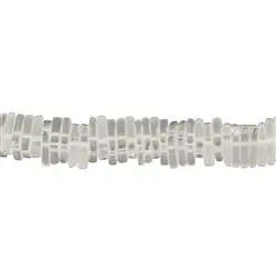 140351422720 Flat triangle strand, Rock Crystal, matt, 03 x 11mm | Marco Schreier