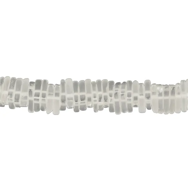 Rang de colliers triangle plat, Cristal de roche, mat, 03 x 11mm | Marco Schreier