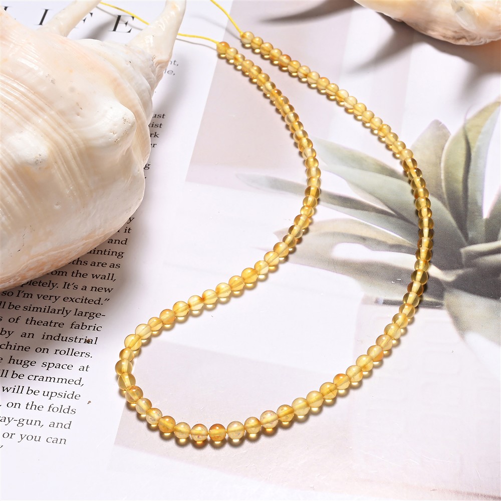 Strang Kugel, Bernstein, 04mm | Großhändler Edelsteine, Heilsteine & Schmuck