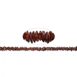 140360615423 Cordón redondo, Ámbar, coñac oscuro, 06 x 04mm | Marco Schreier