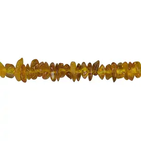Rang de colliers éclats, Ambre (clair), 02-04 x 06-09mm | Marco Schreier