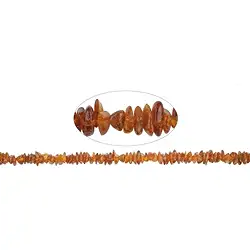 140361478320 Strang Splitter, Bernstein cognac mittel, 05-10 x 05-07mm | Marco Schreier