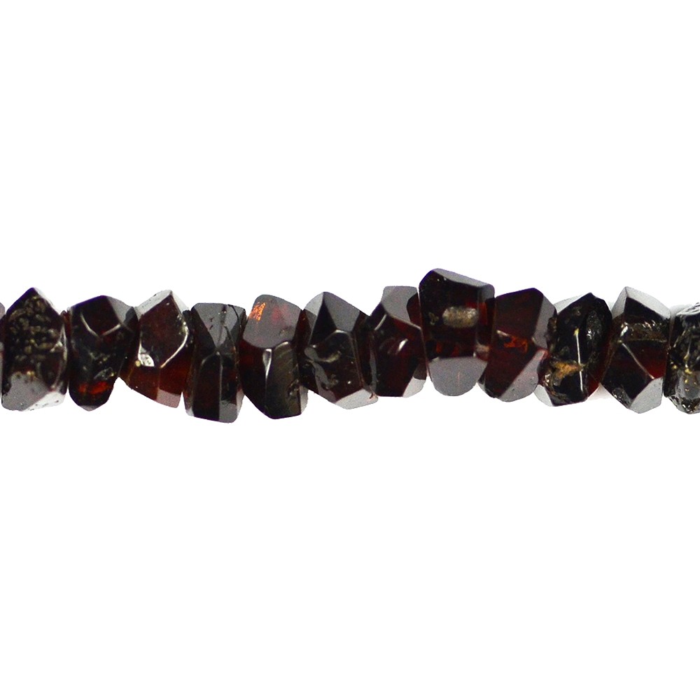 Botón de filamento, Ámbar, facetado, coñac oscuro, 08mm | Marco Schreier