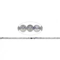 140390100322 Filo di perle, Dumortierite in quarzo (quarzo blu), 04 mm (39 cm) | Marco Schreier