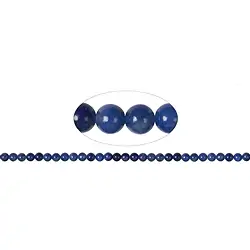 140390100521 Strang Kugeln, Blauquarz, 06mm | Großhändler Edelsteine, Heilsteine & Schmuck