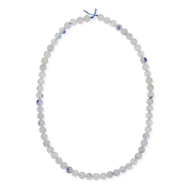 String Beads, Dumortierite in quartz, 06,5mm (39cm) | Marco Schreier