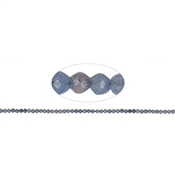 140390104020 Strang Kugeln, Blauquarz, facettiert, 02mm | GH Edelsteine, Heilsteine & Schmuck