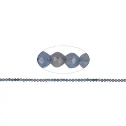 140390104020 Strang Kugeln, Blauquarz, facettiert, 02mm | GH Edelsteine, Heilsteine & Schmuck