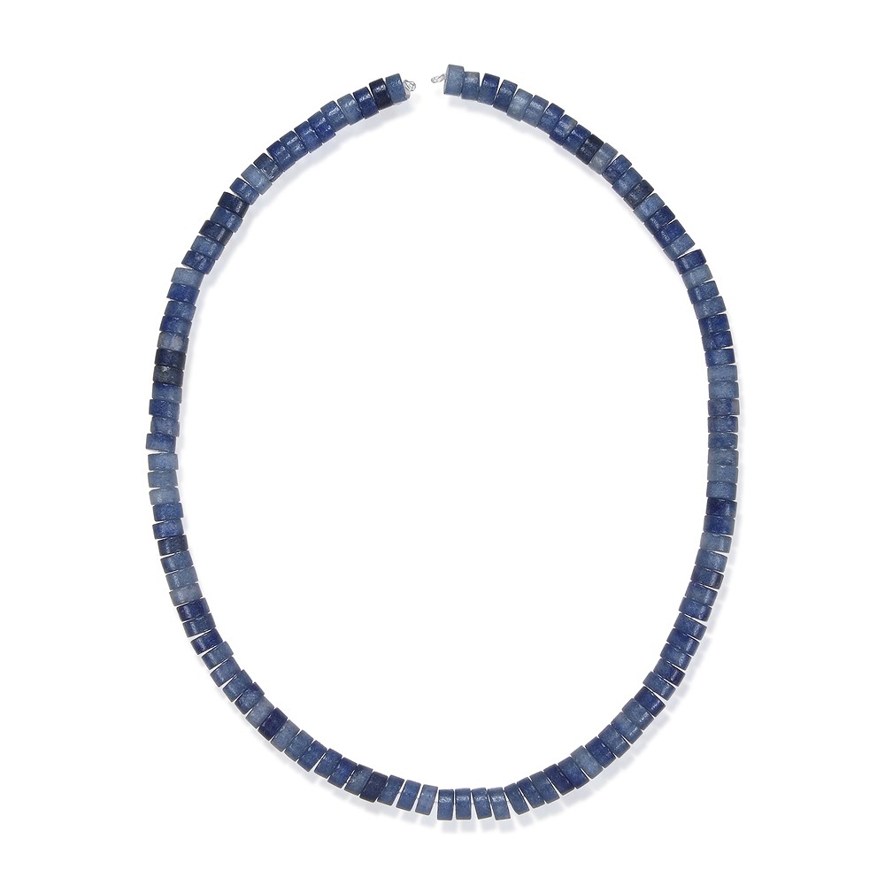 Heishi", cuarzo azul, 06 x 03 mm (39 cm) | Marco Schreier