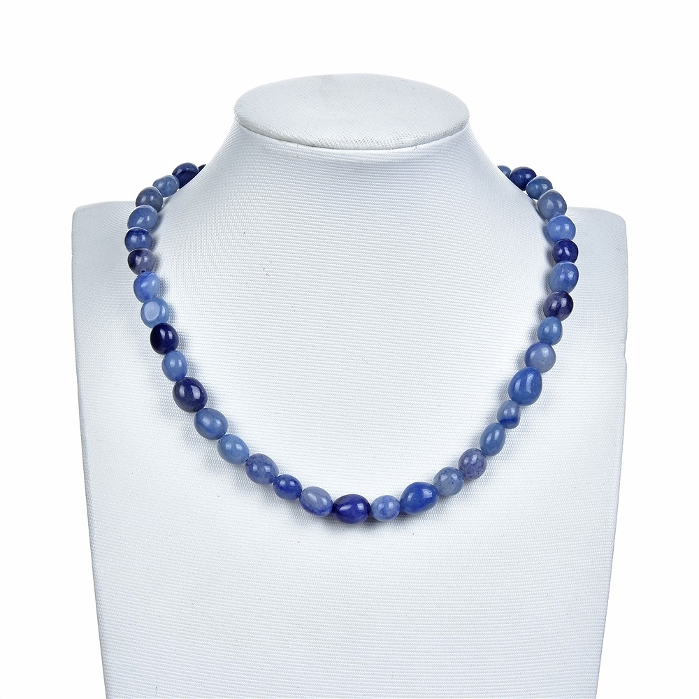 Rang de colliers Nuggets, Quartz bleu, 08-12 x 10-12mm | Marco Schreier