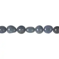 140390602320 Strand of nuggets, blue quartz, 08-12 x 10-12mm | gems, healing stones & jewelry