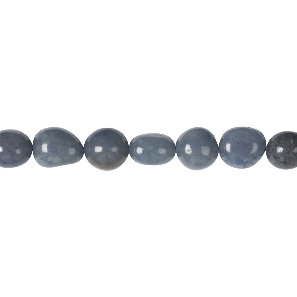 Rang de colliers Nuggets, Quartz bleu, 08-12 x 10-12mm | Marco Schreier