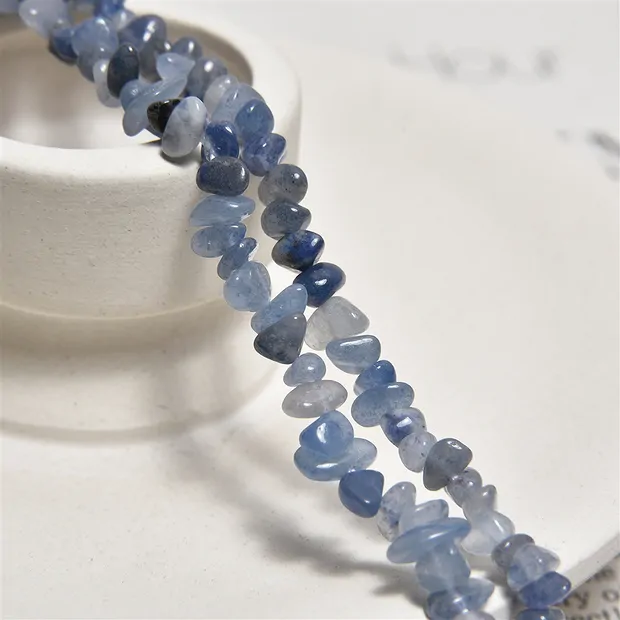 Strang Splitter, Blauquarz, 03 - 05mm (80cm) | Edelsteine, Heilsteine & Schmuck