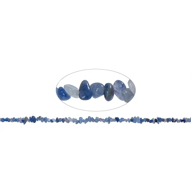 Strang Splitter, Blauquarz, 03 - 05mm (80cm) | Edelsteine, Heilsteine & Schmuck