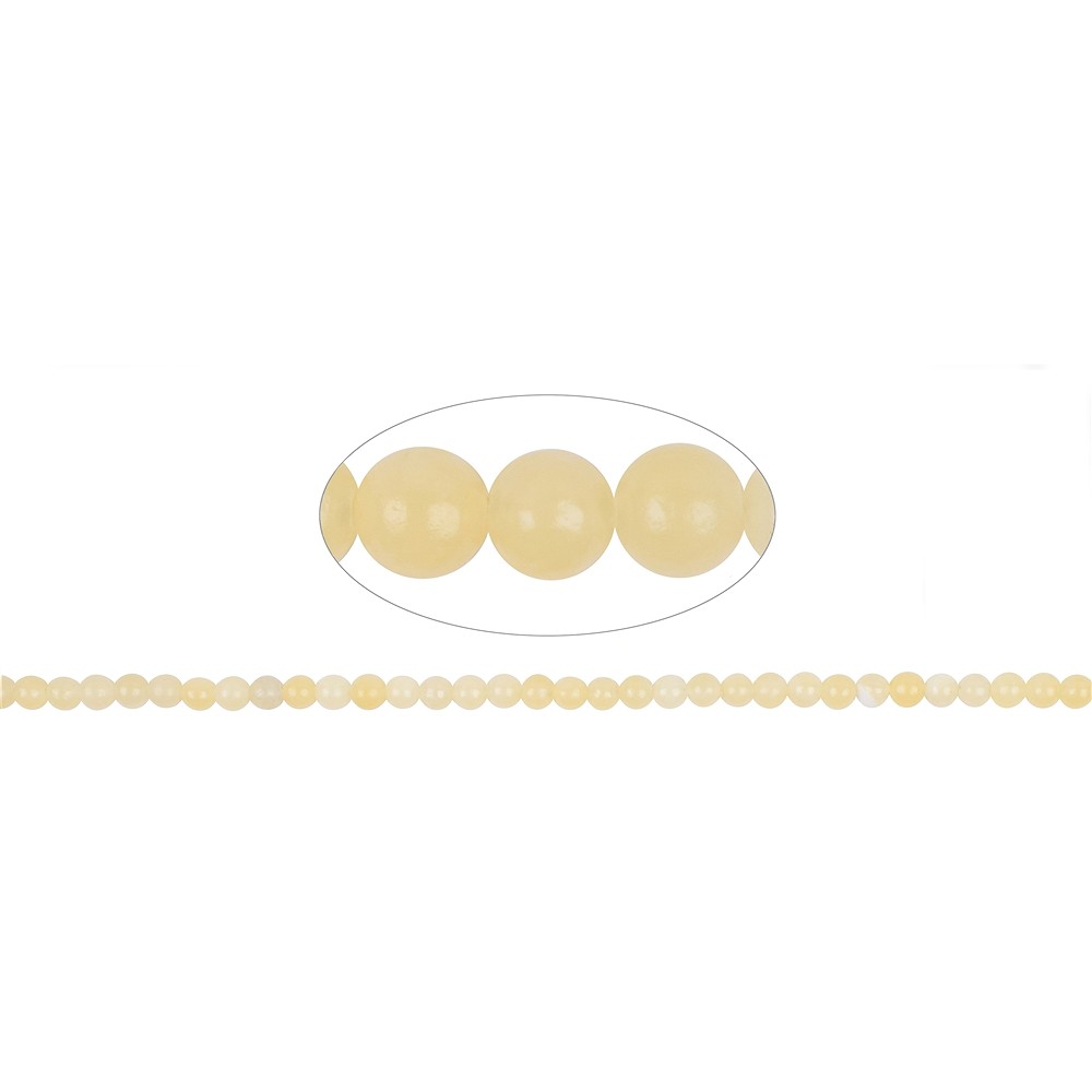 Strang Kugeln, Calcit (orange), 04mm | Schreier Edelsteine, Heilsteine & Schmuck