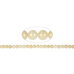 140420100720 String Beads, Calcite (orange), 08mm | wholesaler gems, healing stones &amp; jewelry