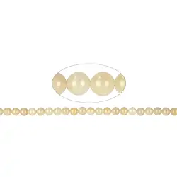 140420100720 Rang de colliers boules, calcite (orange), 08mm | Marco Schreier