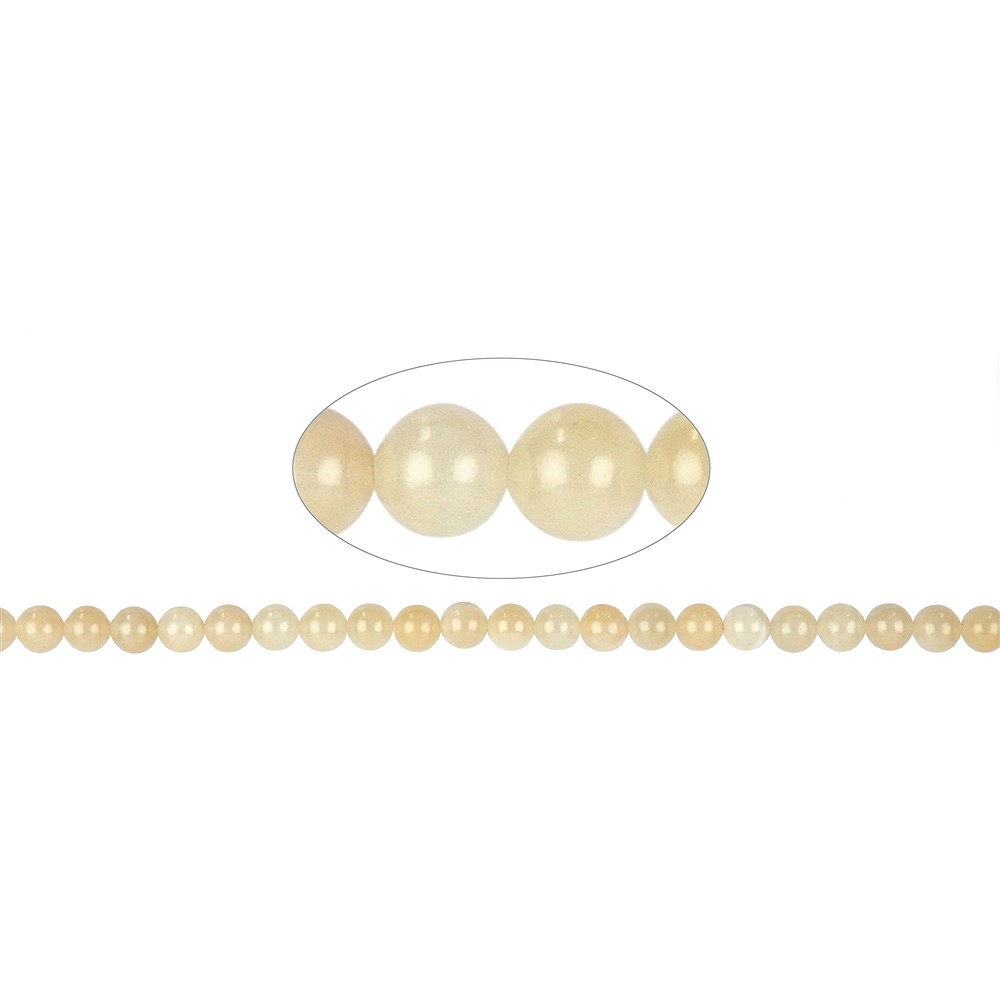 String Beads, Calcite (orange), 08mm | wholesaler gems, healing stones & jewelry