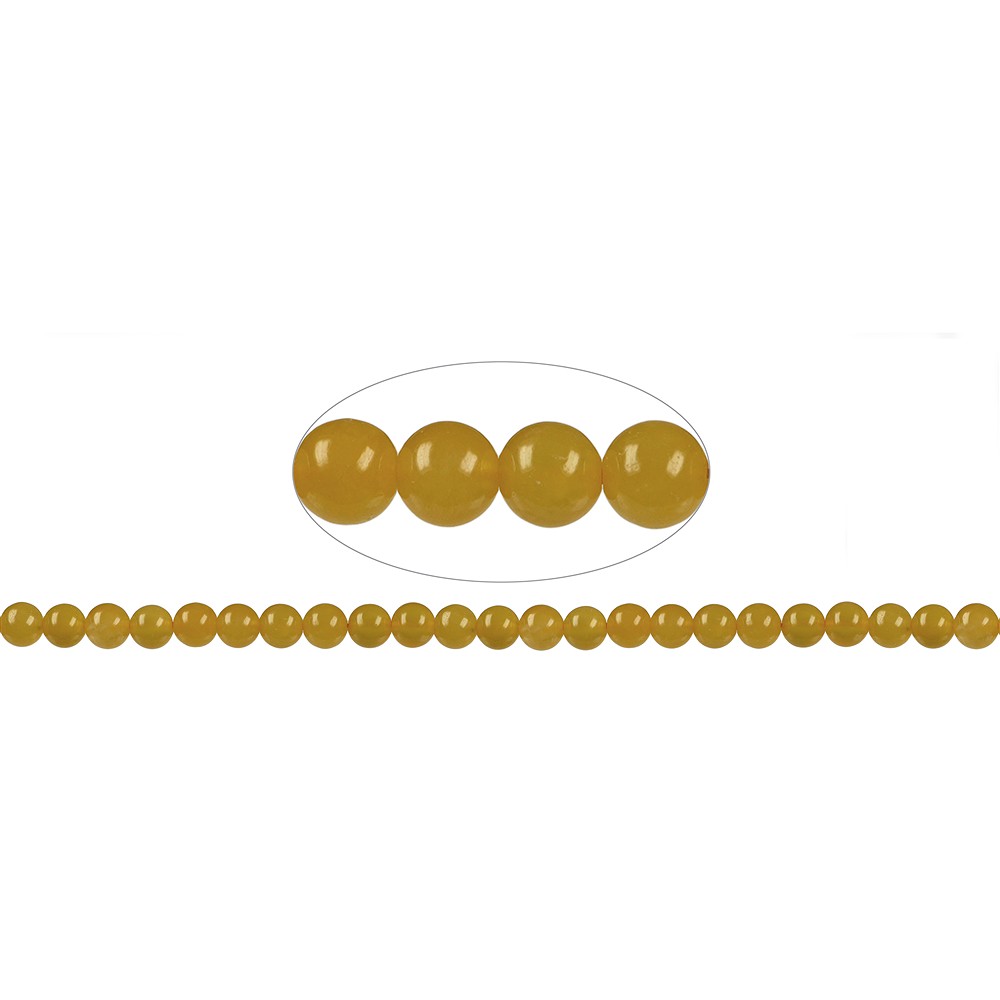 Filo di perle, Calcite (arancione) AA, 08 mm | grossista gemme e pietre curative